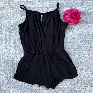 Black Sleeveless Romper